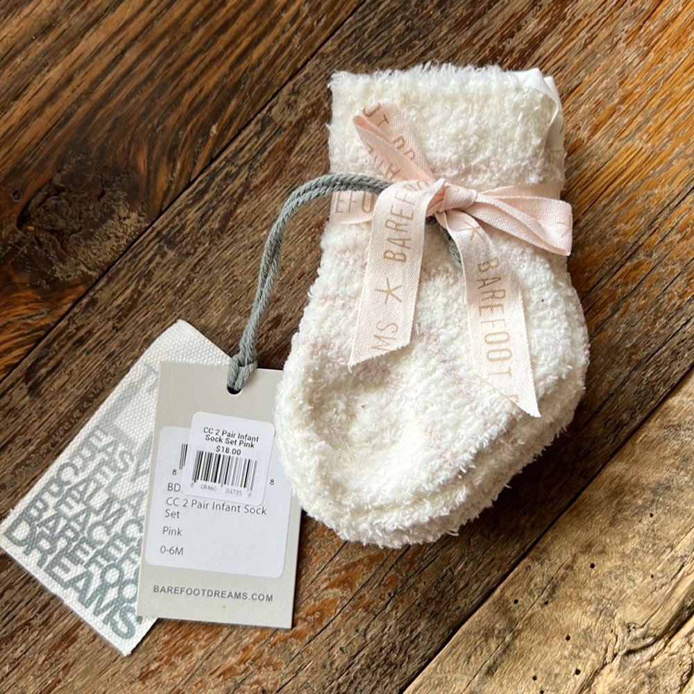 Barefoot Dreams Infant Sock Set (2 pair)